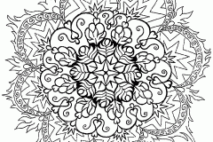 Mandala to color adult difficult 4